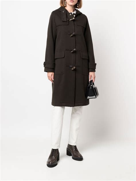 Wool Cashmere Duffle Coat in Candle 